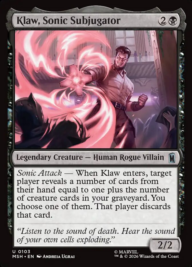 Klaw, Sonic Subjugator - carta Magic The Gathering