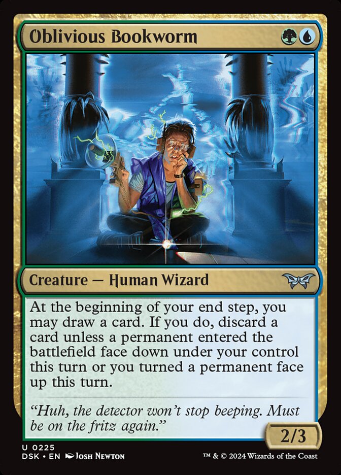 Oblivious Bookworm - carta Magic The Gathering