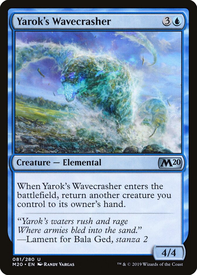 Yarok's Wavecrasher - carta Magic The Gathering