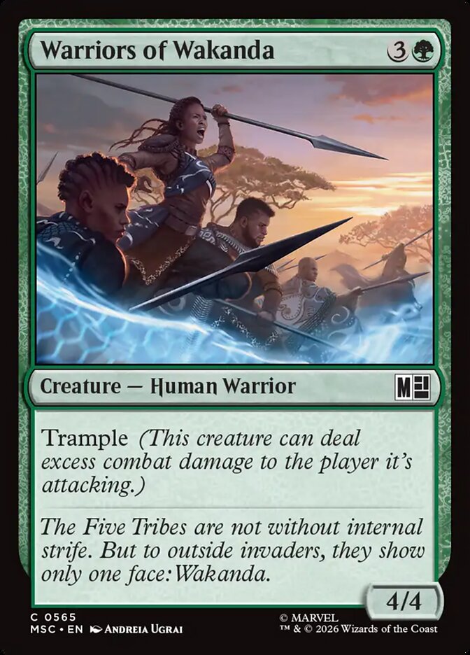 Warriors of Wakanda - carta Magic The Gathering