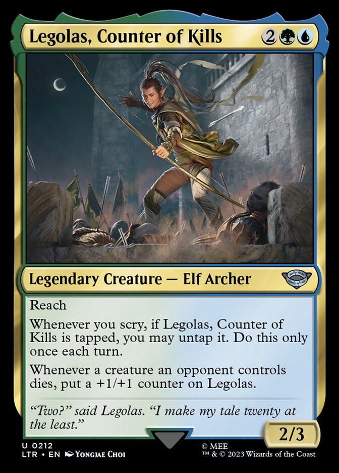 Legolas, Counter of Kills - carta Magic The Gathering