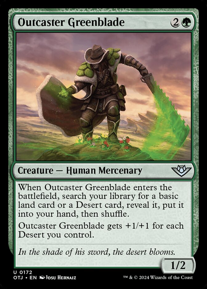 Outcaster Greenblade - carta Magic The Gathering
