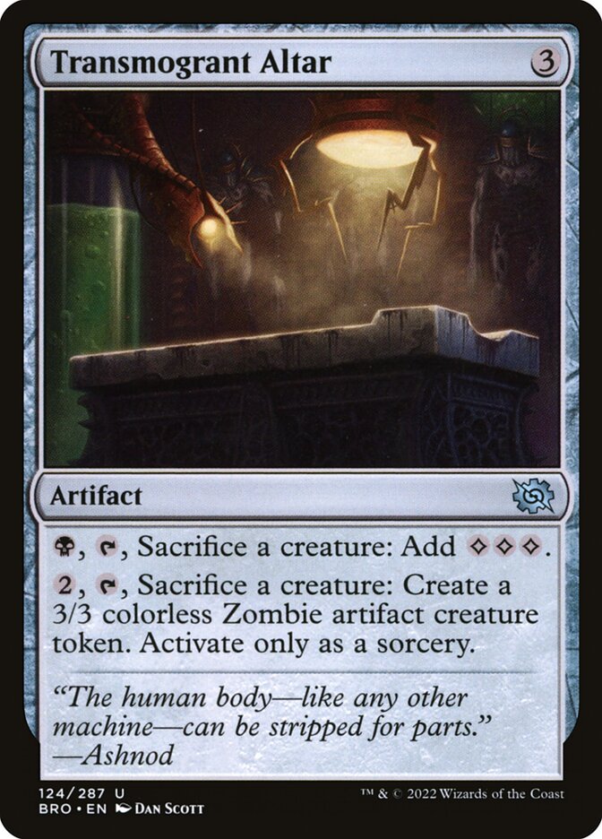 Transmogrant Altar - carta Magic The Gathering