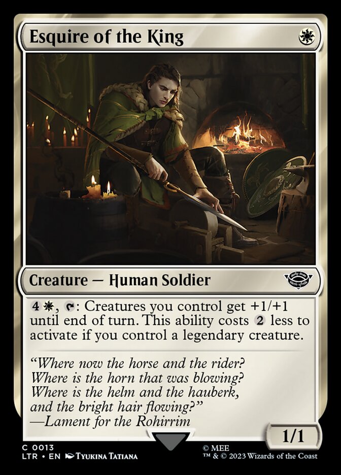 Esquire of the King - carta Magic The Gathering