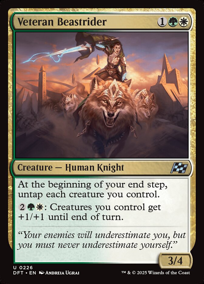 Veteran Beastrider - carta Magic The Gathering