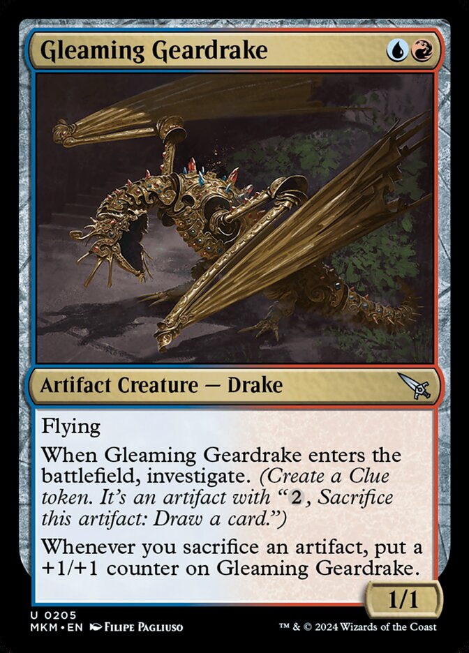 Gleaming Geardrake - carta Magic The Gathering