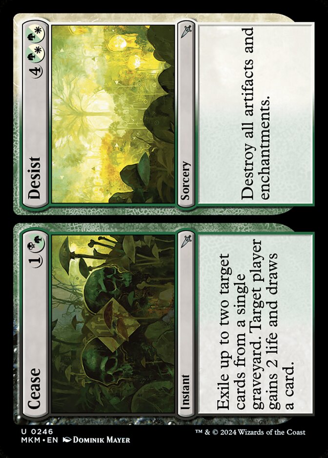 Cease // Desist - carta Magic The Gathering