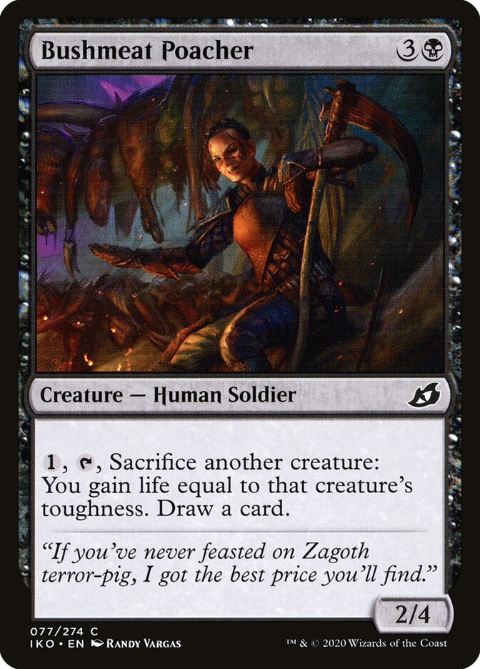 Bushmeat Poacher - carta Magic The Gathering