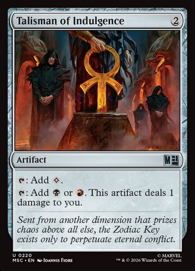 Talisman of Indulgence - carta Magic The Gathering