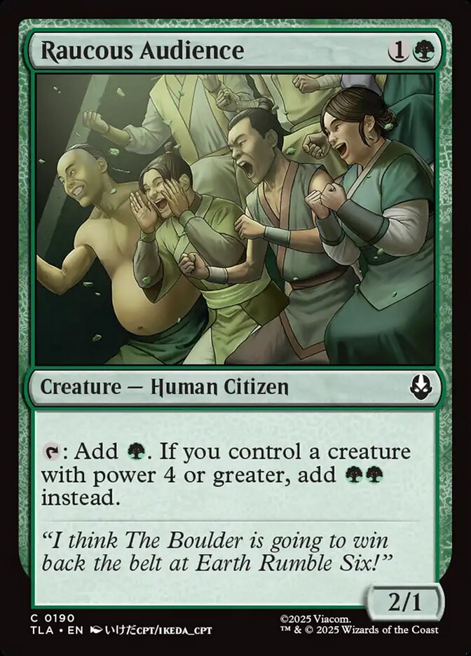 Raucous Audience - carta Magic The Gathering