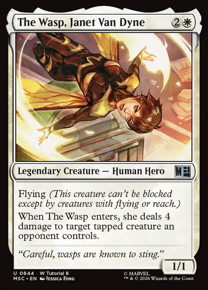 The Wasp, Janet Van Dyne - carta Magic The Gathering