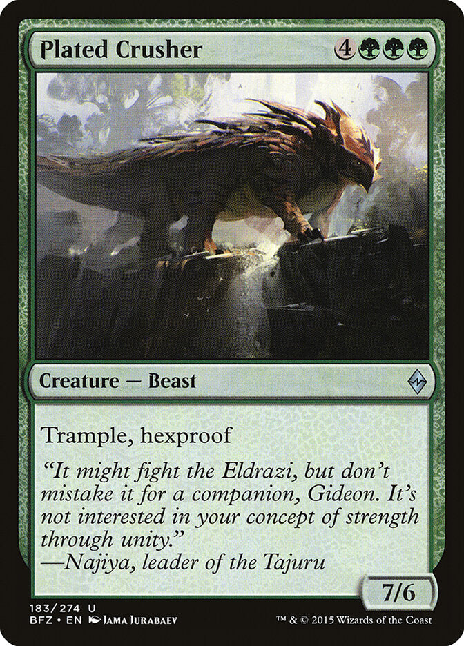 Plated Crusher - carta Magic The Gathering