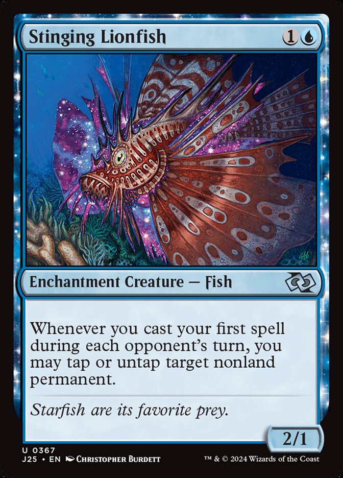 Stinging Lionfish - carta Magic The Gathering