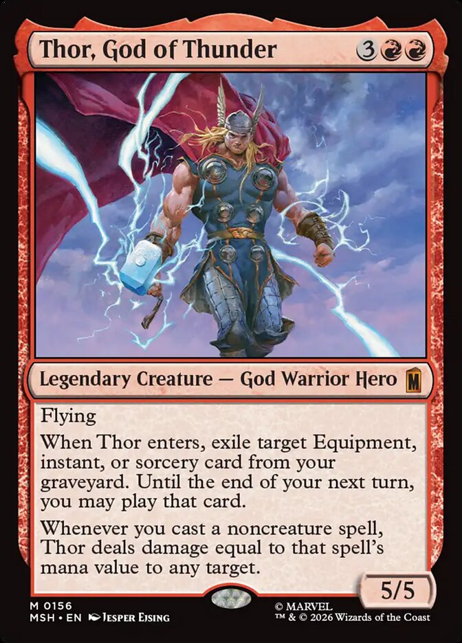 Thor, God of Thunder - carta Magic The Gathering