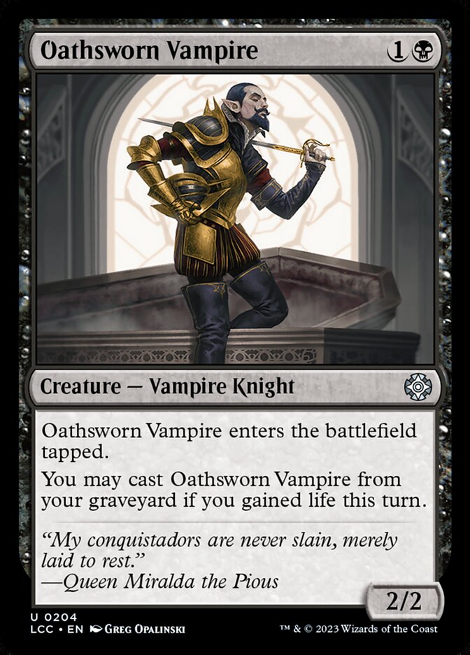 Oathsworn Vampire - carta Magic The Gathering