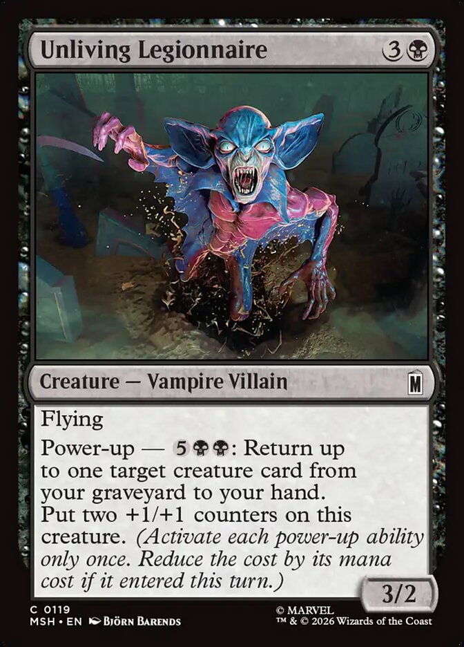 Unliving Legionnaire - carta Magic The Gathering