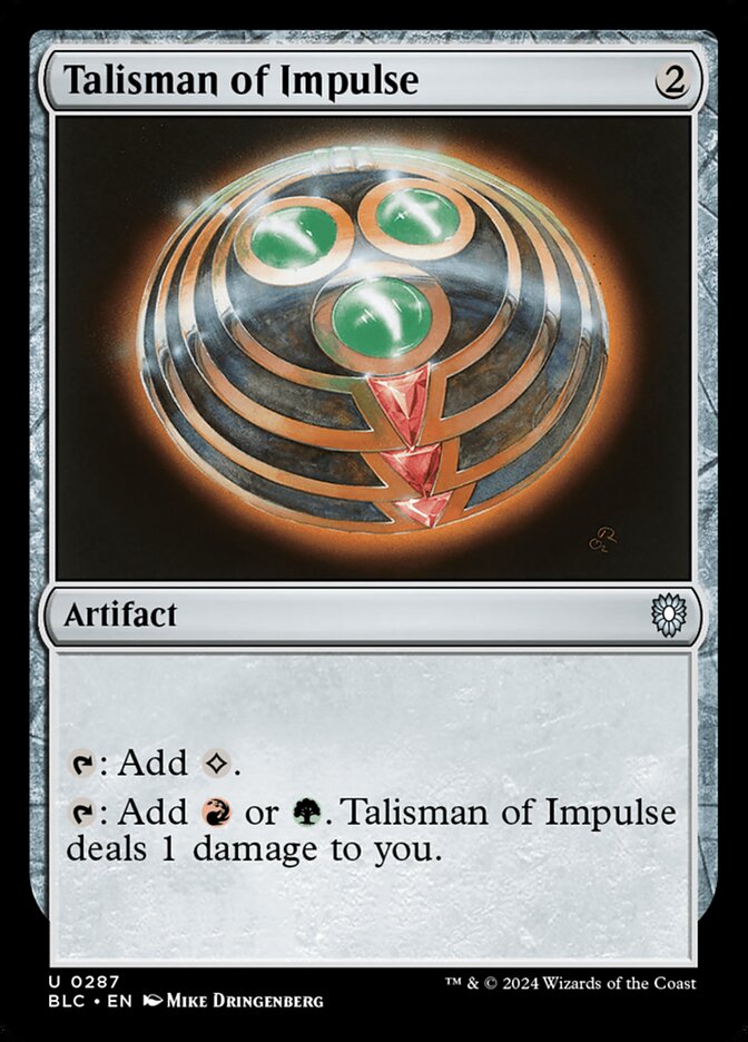 Talisman of Impulse - carta Magic The Gathering