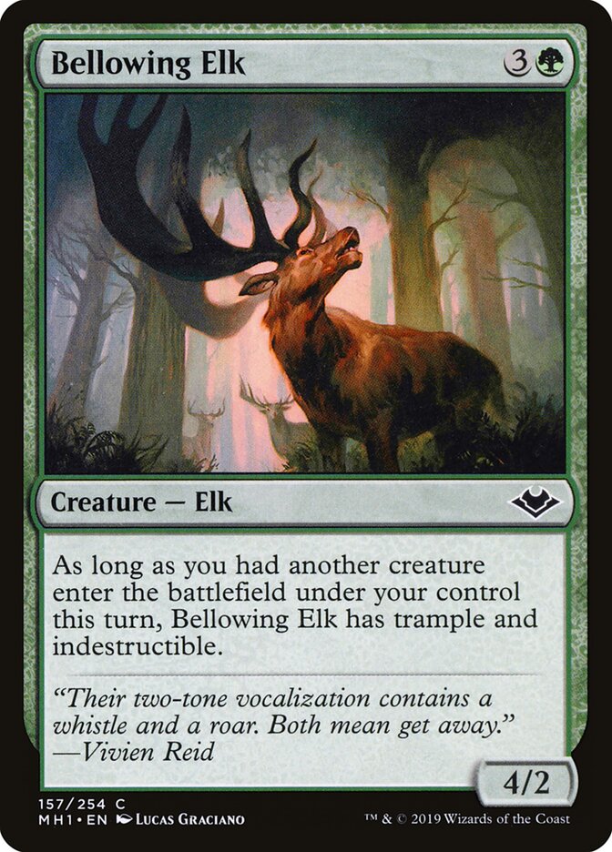 Bellowing Elk - carta Magic The Gathering
