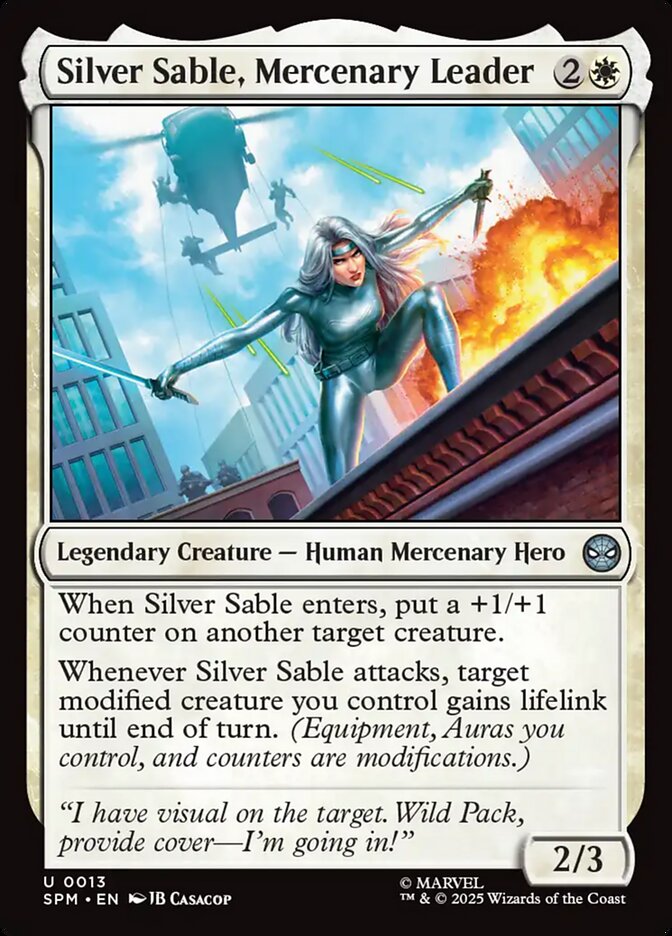 Silver Sable, Mercenary Leader - carta Magic The Gathering