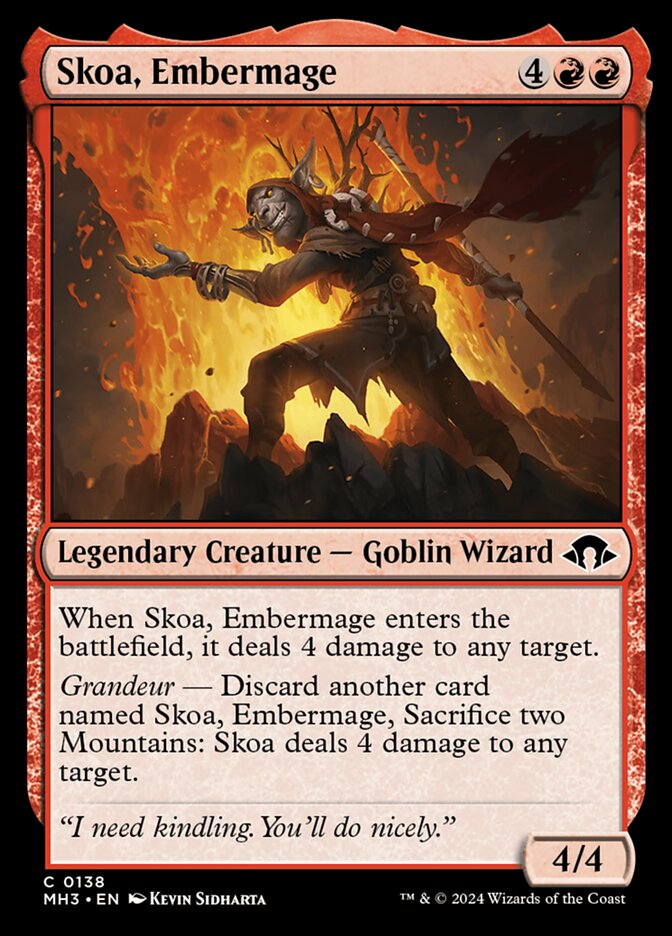 Skoa, Embermage - carta Magic The Gathering