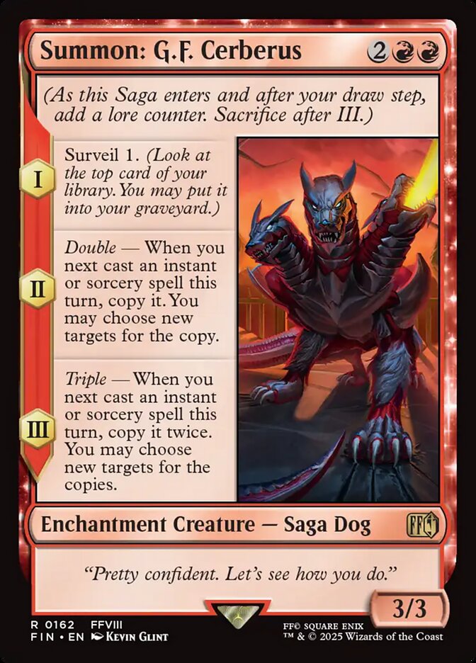 Summon: G.F. Cerberus - carta Magic The Gathering