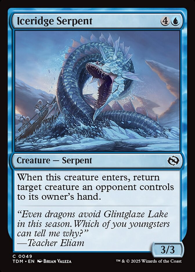 Iceridge Serpent - carta Magic The Gathering