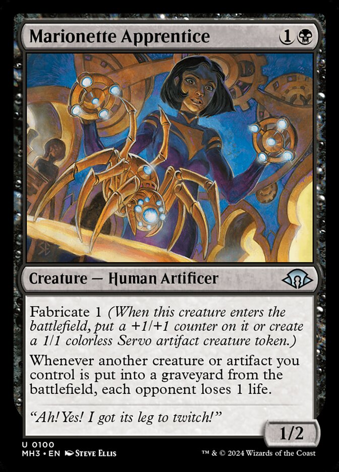 Marionette Apprentice - carta Magic The Gathering