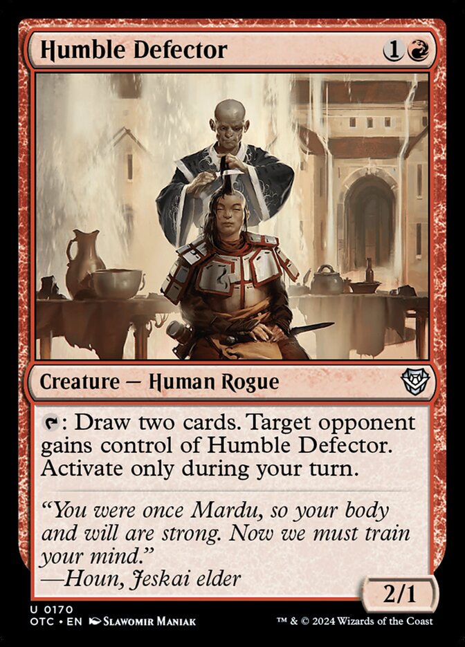 Humble Defector - carta Magic The Gathering