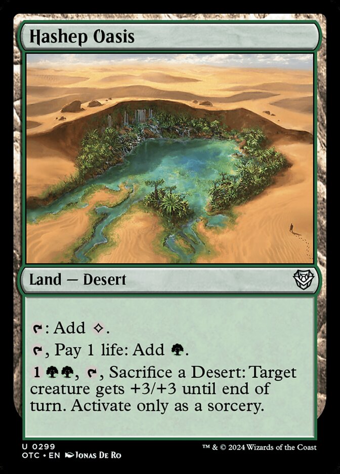 Hashep Oasis - carta Magic The Gathering