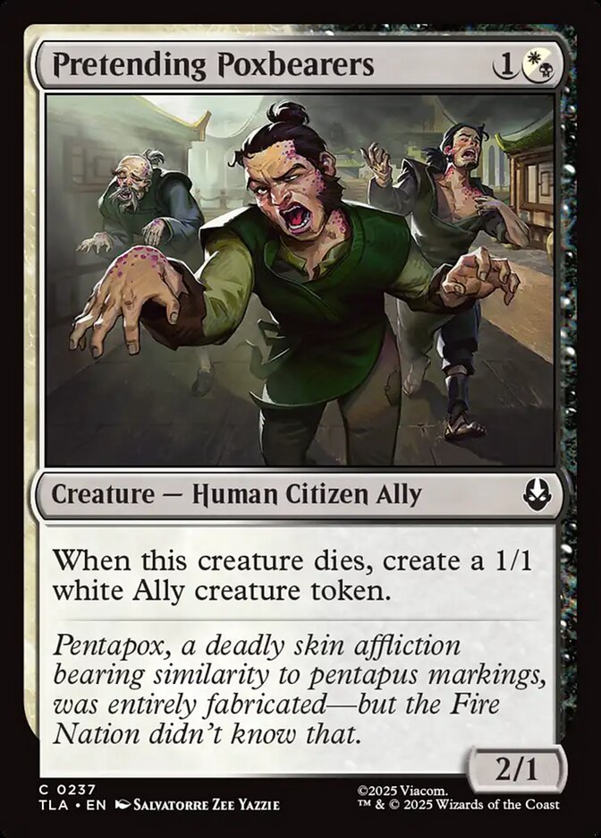 Pretending Poxbearers - carta Magic The Gathering