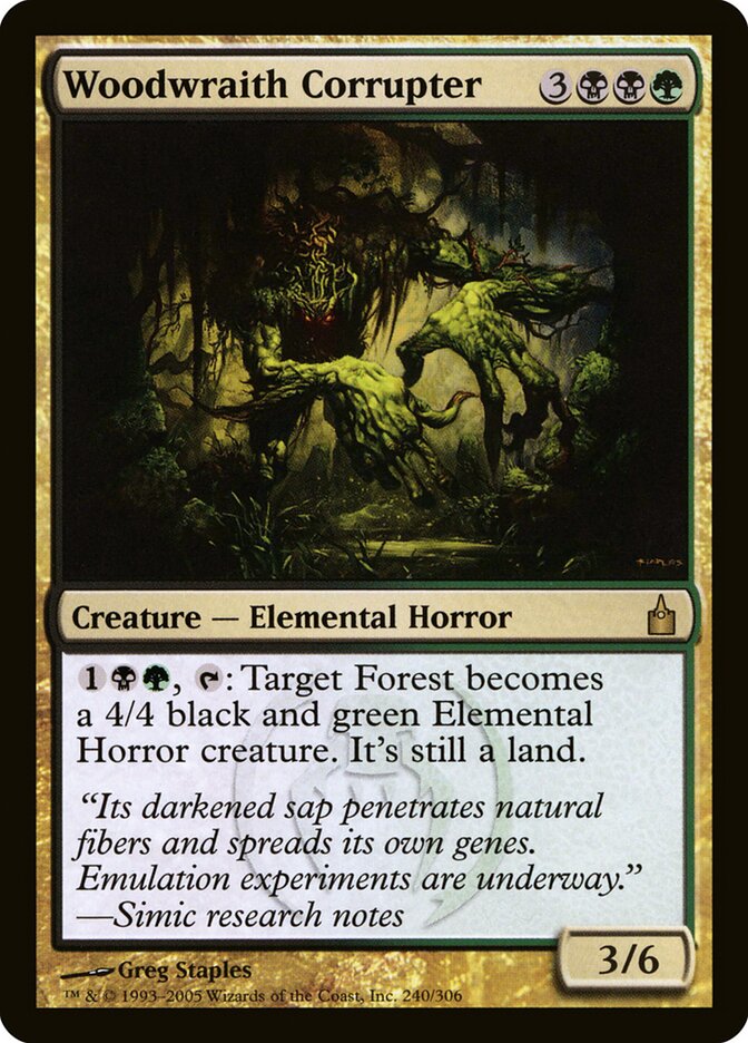 Woodwraith Corrupter - carta Magic The Gathering