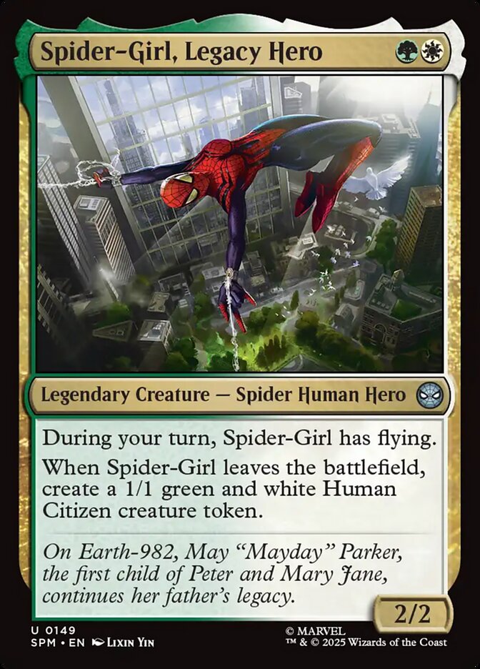 Spider-Girl, Legacy Hero - carta Magic The Gathering