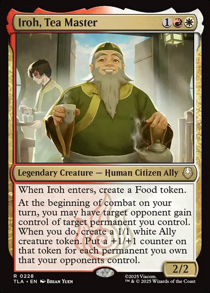 Iroh, Tea Master - carta Magic The Gathering