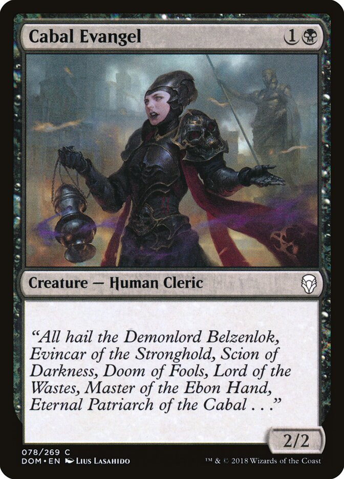 Cabal Evangel - carta Magic The Gathering