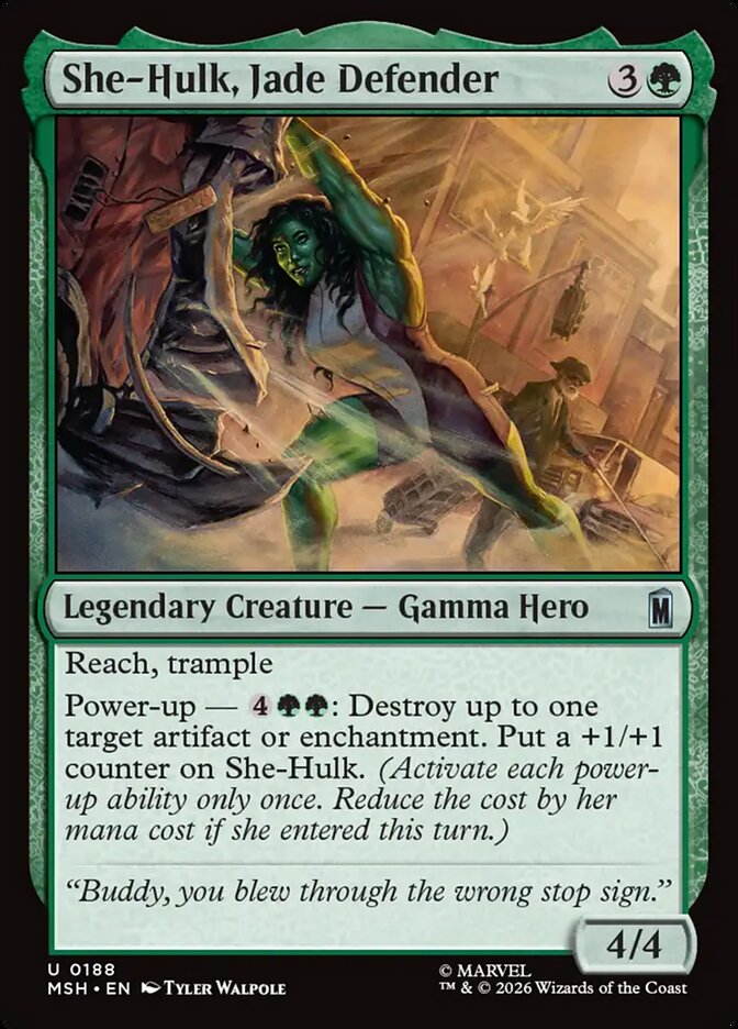 She-Hulk, Jade Defender - carta Magic The Gathering