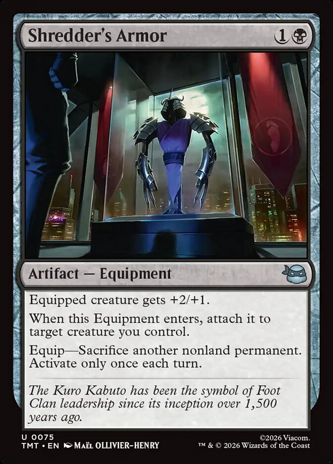 Shredder's Armor - carta Magic The Gathering