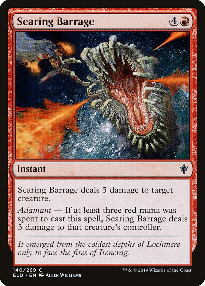 Searing Barrage - carta Magic The Gathering