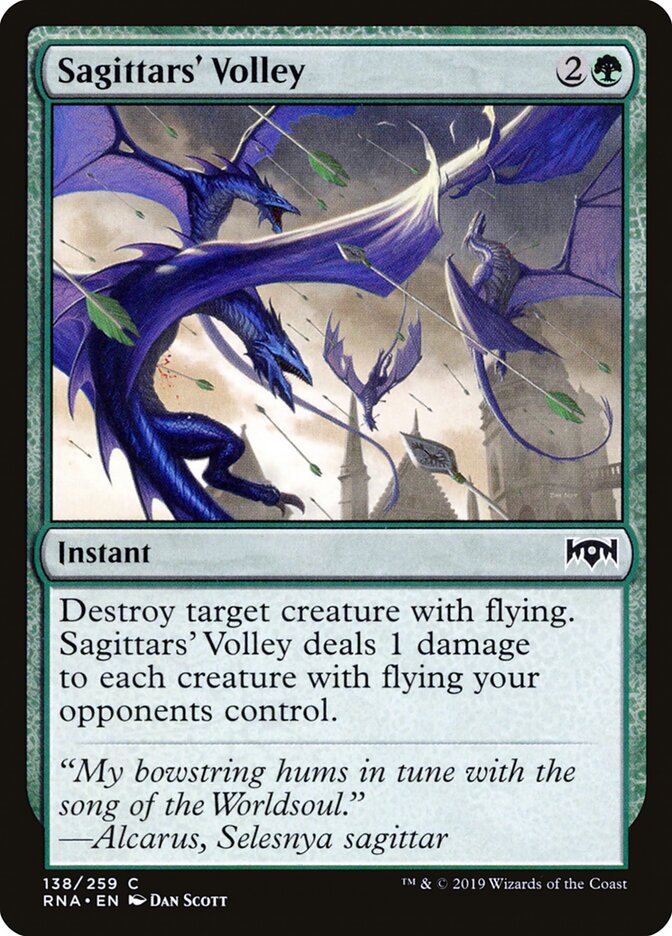 Sagittars' Volley - carta Magic The Gathering