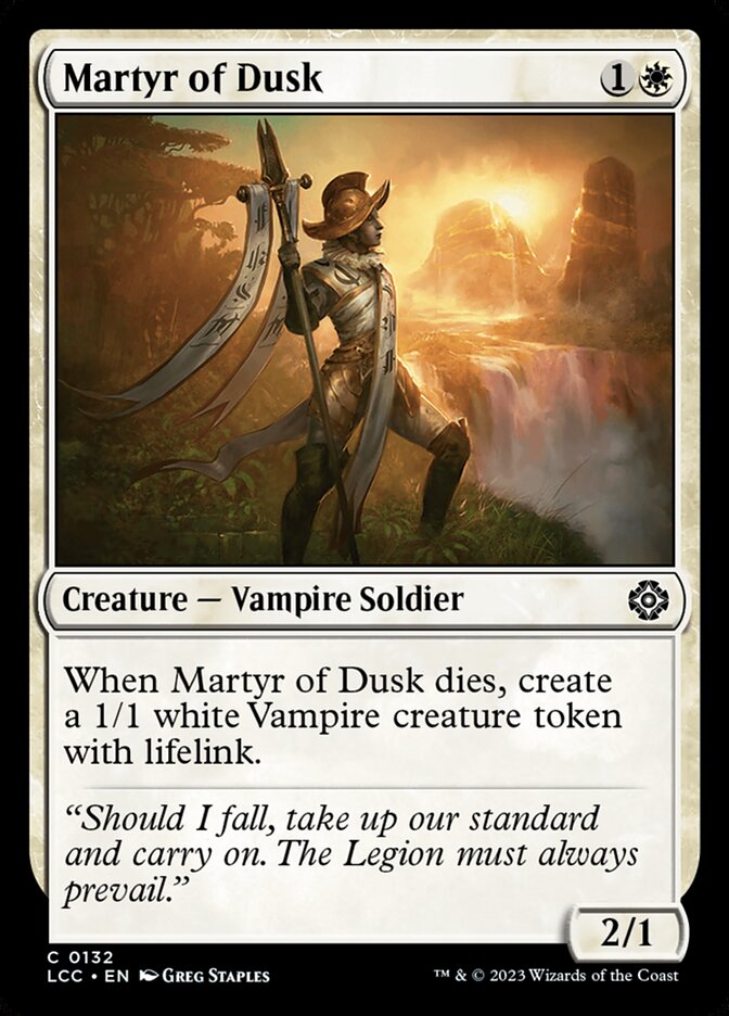 Martyr of Dusk - carta Magic The Gathering