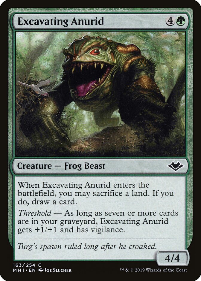 Excavating Anurid - carta Magic The Gathering