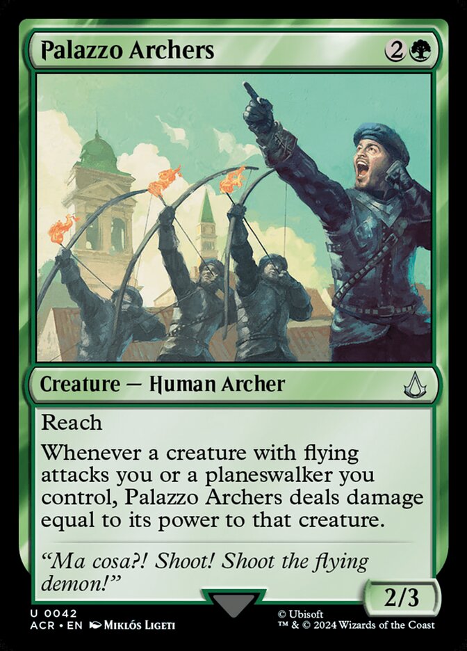 Palazzo Archers - carta Magic The Gathering
