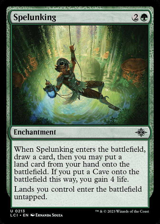 Spelunking - carta Magic The Gathering