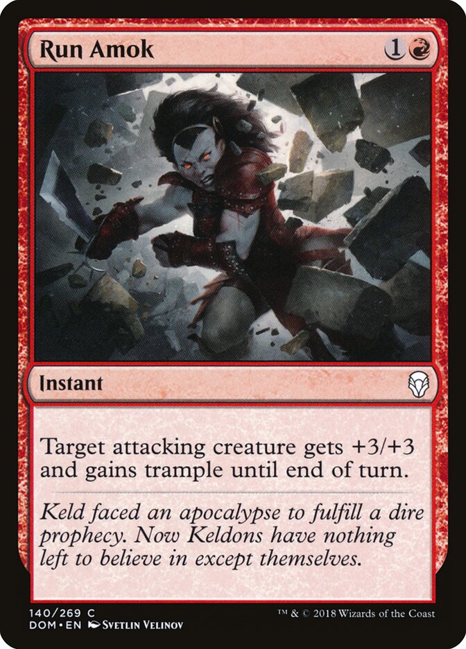 Run Amok - carta Magic The Gathering