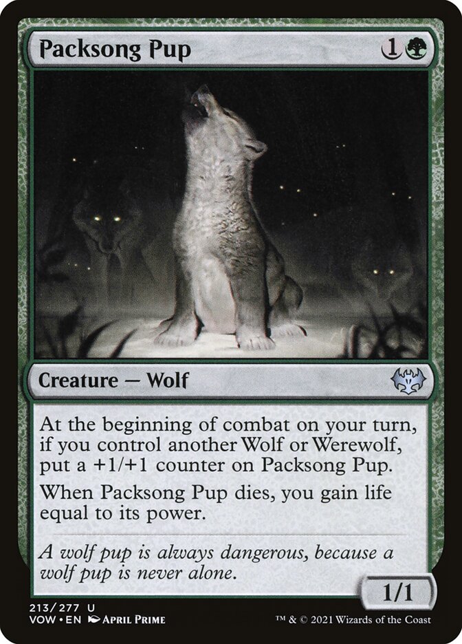 Packsong Pup - carta Magic The Gathering