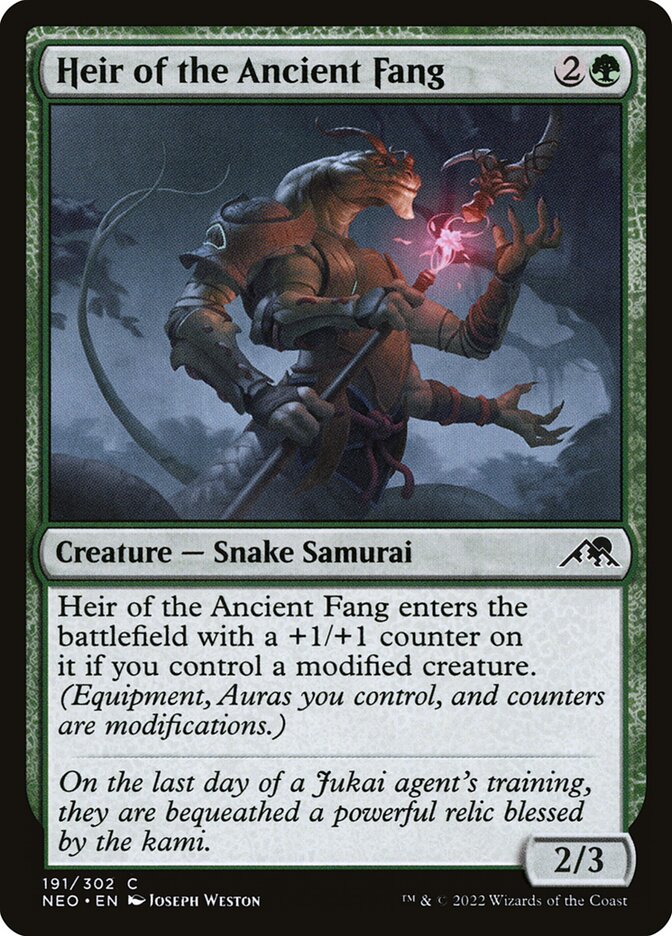 Heir of the Ancient Fang - carta Magic The Gathering