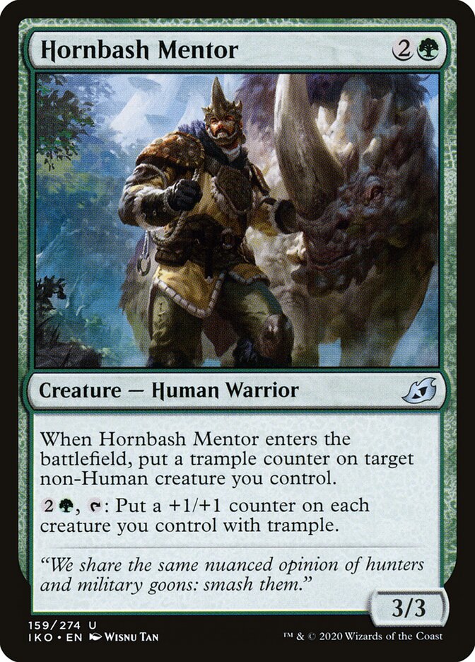 Hornbash Mentor - carta Magic The Gathering