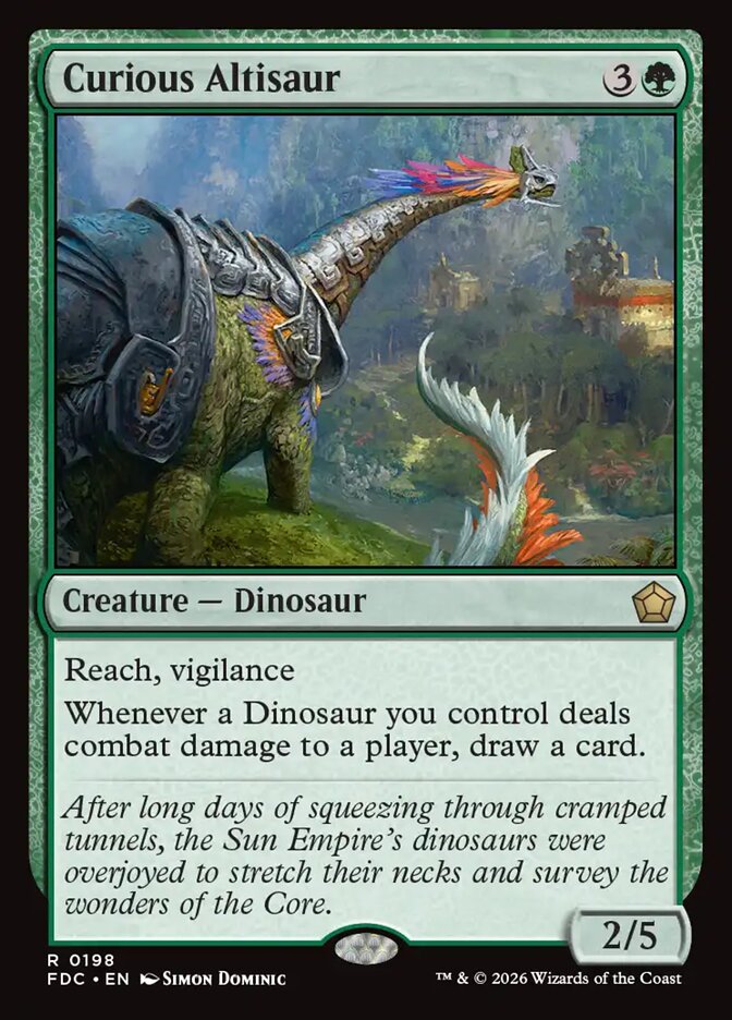 Curious Altisaur - carta Magic The Gathering