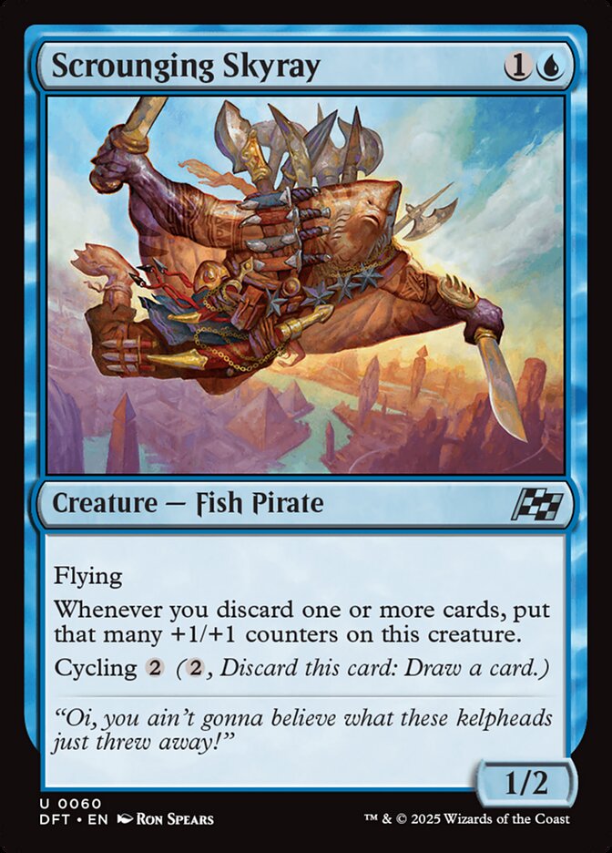 Scrounging Skyray - carta Magic The Gathering