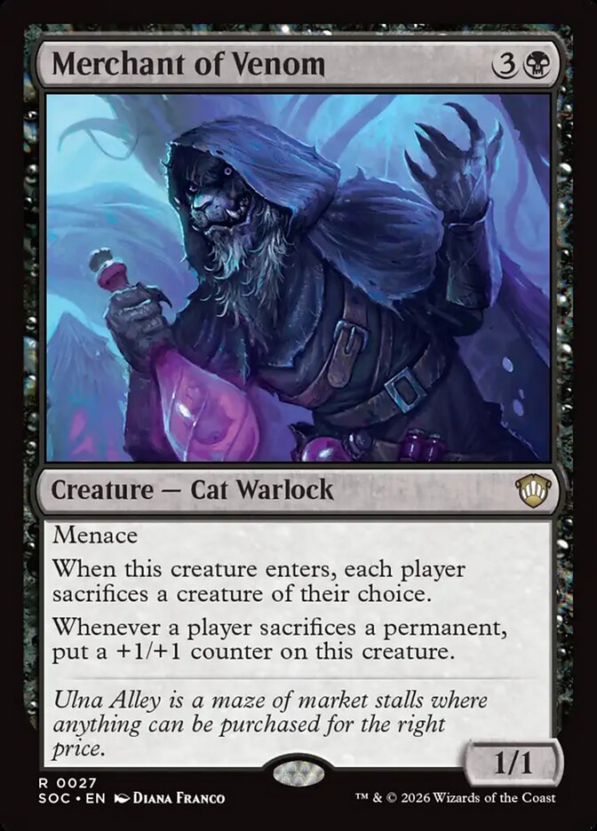 Merchant of Venom - carta Magic The Gathering