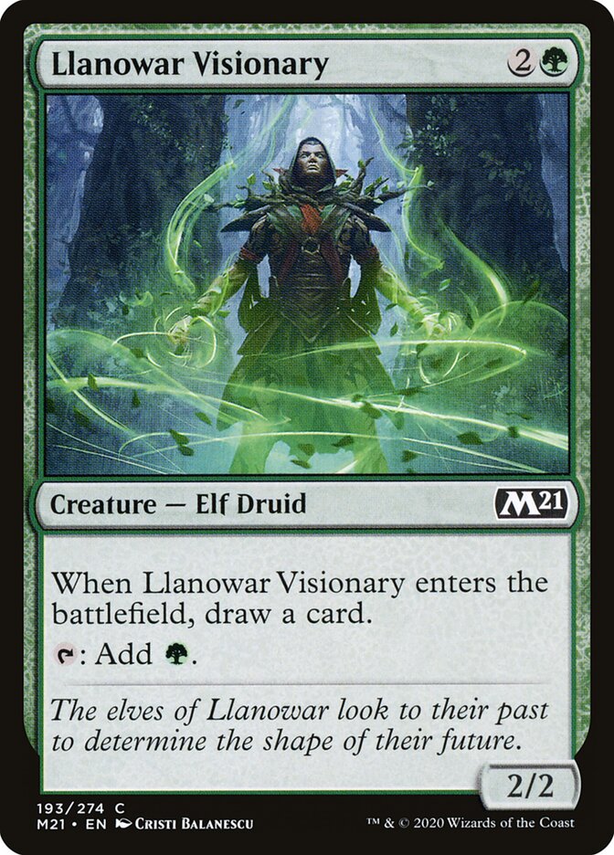 Llanowar Visionary - carta Magic The Gathering
